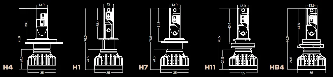 AL-01 PRO H7 KIA 52W CAN 9-32V 6K к-т. - Зображення 15