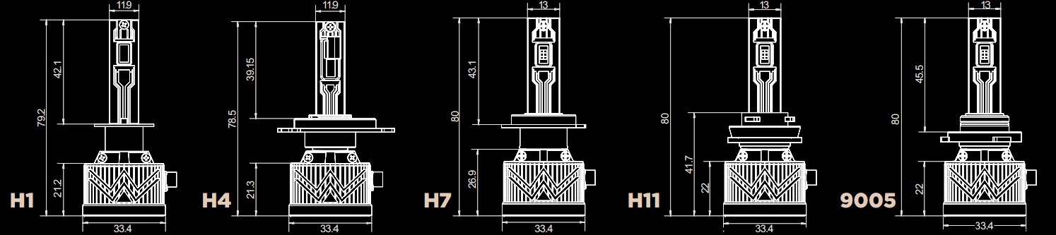 AL-09 H7 6000K LED - Зображення 23