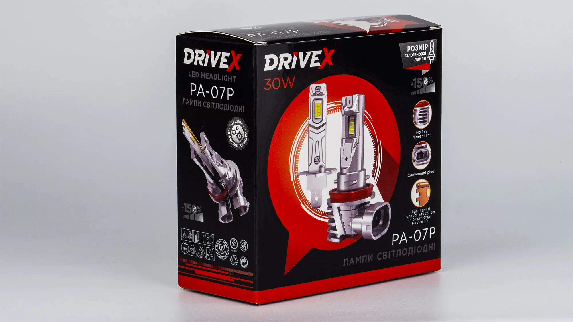 PA-07 H7 6000K 30W 12v 6100Lm LED - Зображення 21